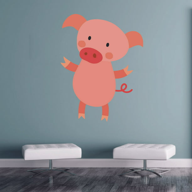 Adorable Flying Pigs Vinyl Stickers durable and cute